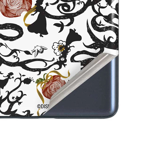 Disney Snow White Roses and Character Silhouette Galaxy S20 Fan Edition Skin
