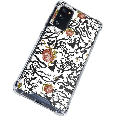 Disney Snow White Roses and Character Silhouette Galaxy S20 FE Clear Case