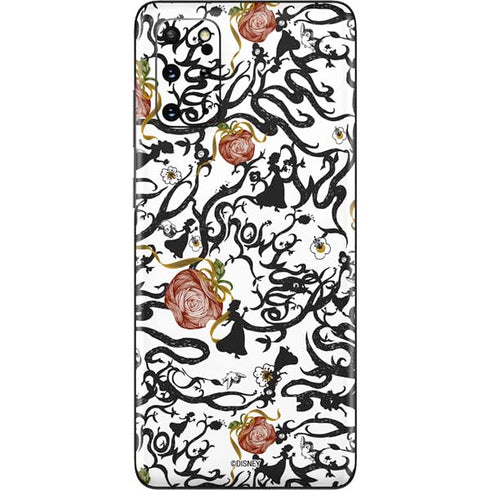 Disney Snow White Roses and Character Silhouette Galaxy S20 Plus Skin