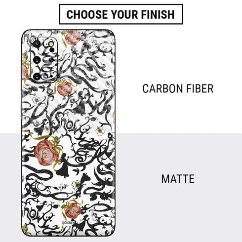 Disney Snow White Roses and Character Silhouette Galaxy S20 Plus Skin