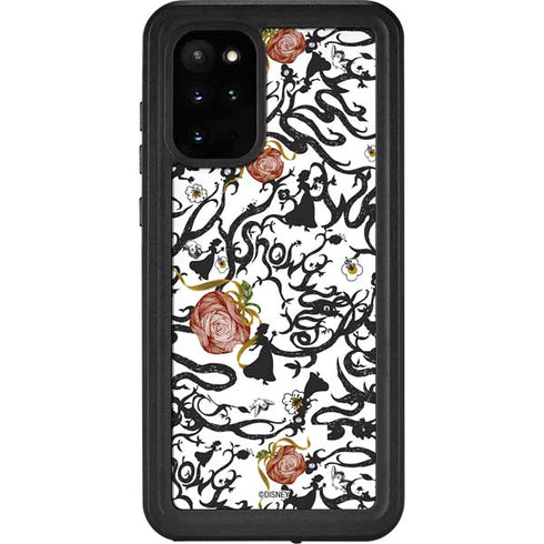Disney Snow White Roses and Character Silhouette Galaxy S20 Plus Waterproof Case