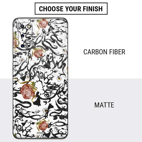 Disney Snow White Roses and Character Silhouette Galaxy S20 Skin