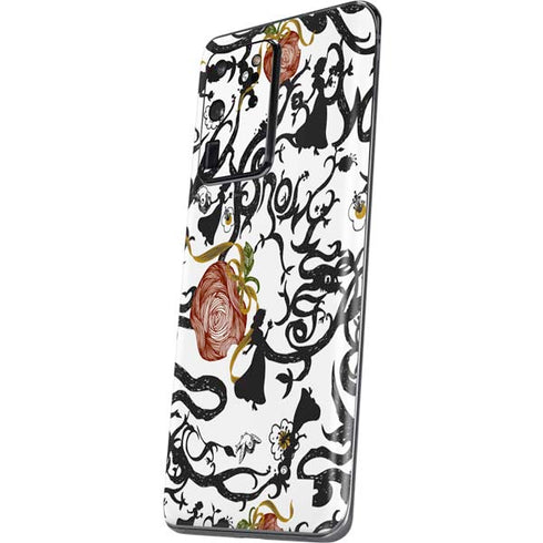 Disney Snow White Roses and Character Silhouette Galaxy S20 Ultra 5G Skin