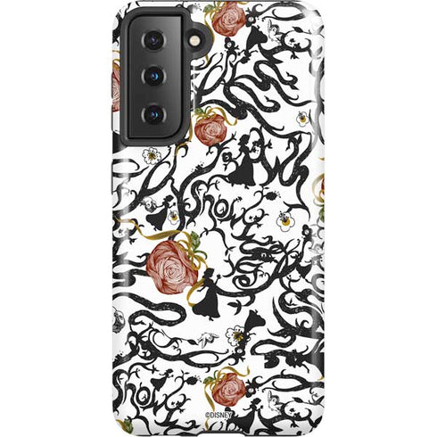 Disney Snow White Roses and Character Silhouette Galaxy S21 5G Pro Case