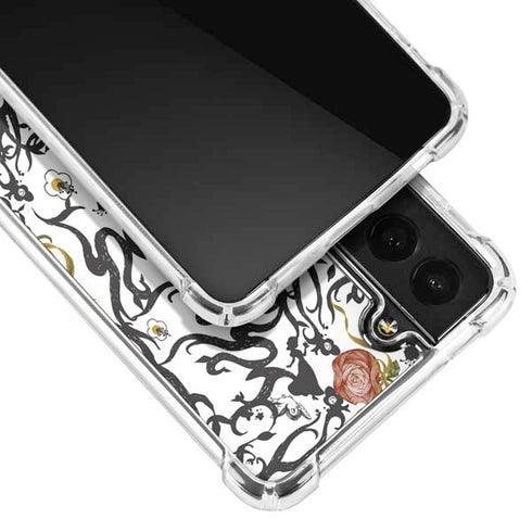 Disney Snow White Roses and Character Silhouette Galaxy S21 FE Clear Case