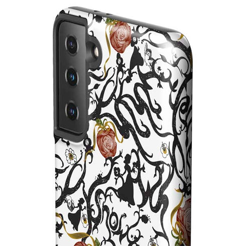 Disney Snow White Roses and Character Silhouette Galaxy S21 FE Pro Case