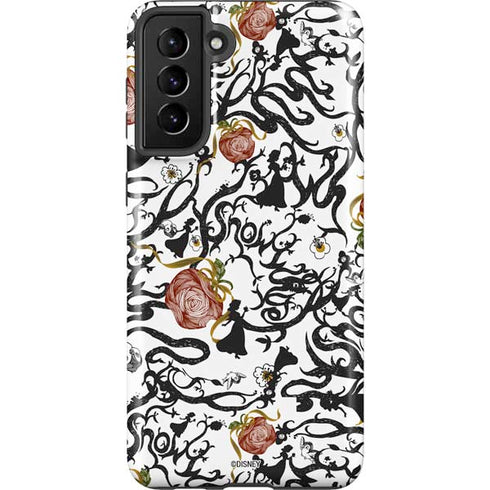 Disney Snow White Roses and Character Silhouette Galaxy S21 Plus 5G Pro Case