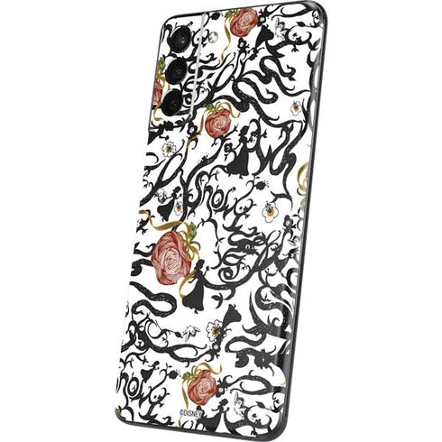 Disney Snow White Roses and Character Silhouette Galaxy S21 Plus 5G Skin