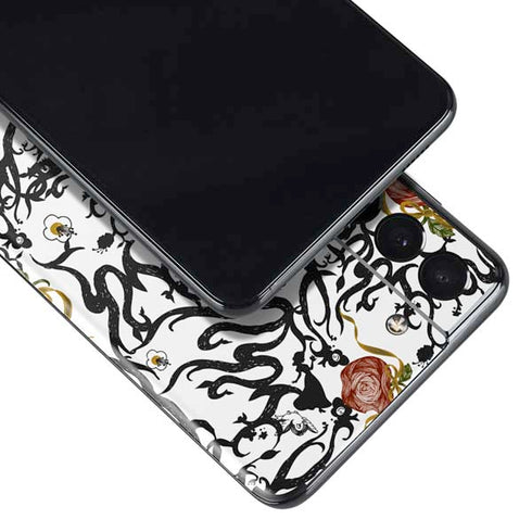 Disney Snow White Roses and Character Silhouette Galaxy S21 Plus 5G Skin