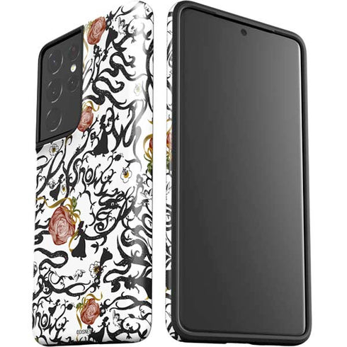 Disney Snow White Roses and Character Silhouette Galaxy S21 Ultra 5G Pro Case