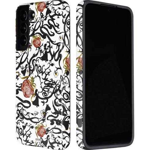 Disney Snow White Roses and Character Silhouette Galaxy S22 Plus Pro Case