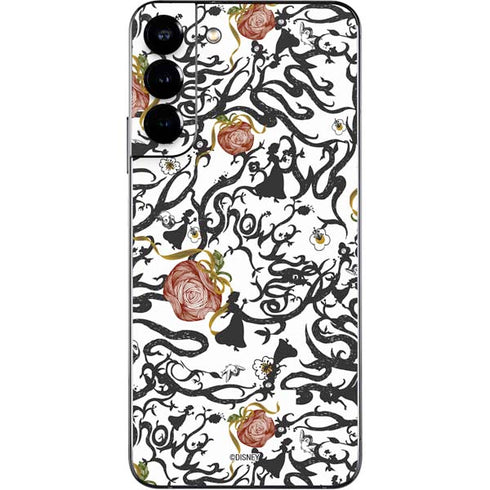 Disney Snow White Roses and Character Silhouette Galaxy S22 Plus Skin