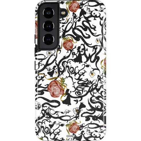 Disney Snow White Roses and Character Silhouette Galaxy S22 Pro Case