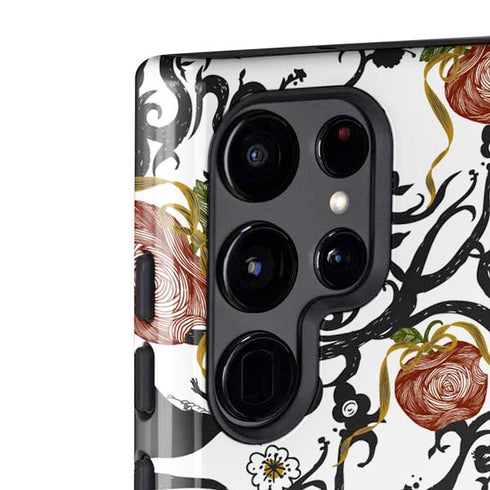 Disney Snow White Roses and Character Silhouette Galaxy S22 Ultra Pro Case