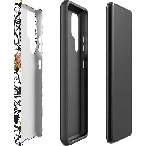 Disney Snow White Roses and Character Silhouette Galaxy S22 Ultra Pro Case