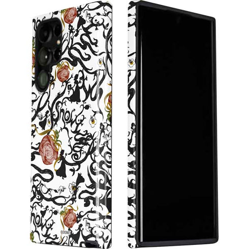 Disney Snow White Roses and Character Silhouette Galaxy S22 Ultra Pro Case