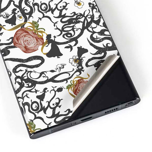 Disney Snow White Roses and Character Silhouette Galaxy S22 Ultra Skin