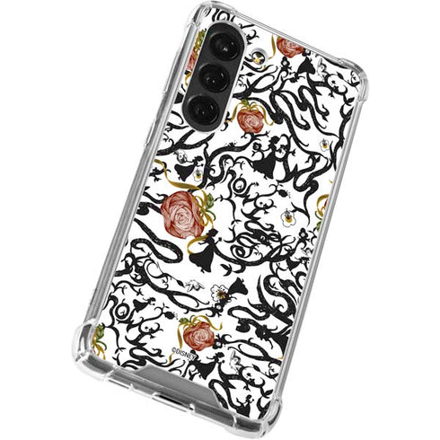 Disney Snow White Roses and Character Silhouette Galaxy S23 Clear Case