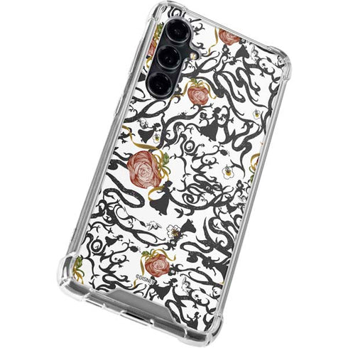 Disney Snow White Roses and Character Silhouette Galaxy S23 FE Clear Case