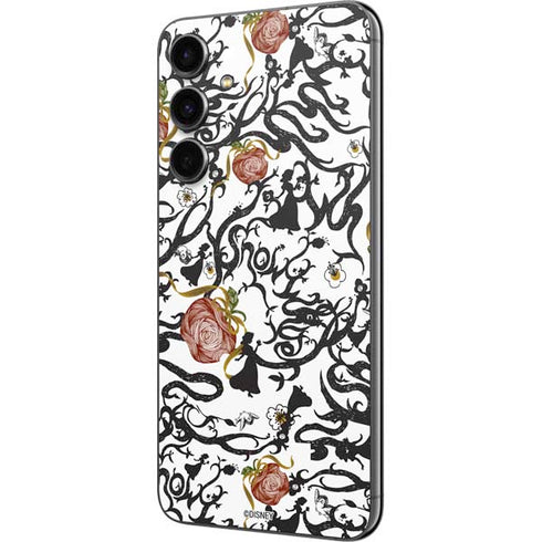 Disney Snow White Roses and Character Silhouette Galaxy S23 FE Skin