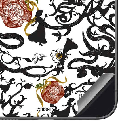 Disney Snow White Roses and Character Silhouette Galaxy S23 FE Skin