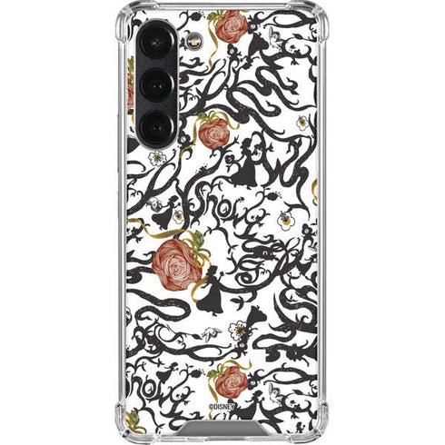 Disney Snow White Roses and Character Silhouette Galaxy S23 Plus Clear Case