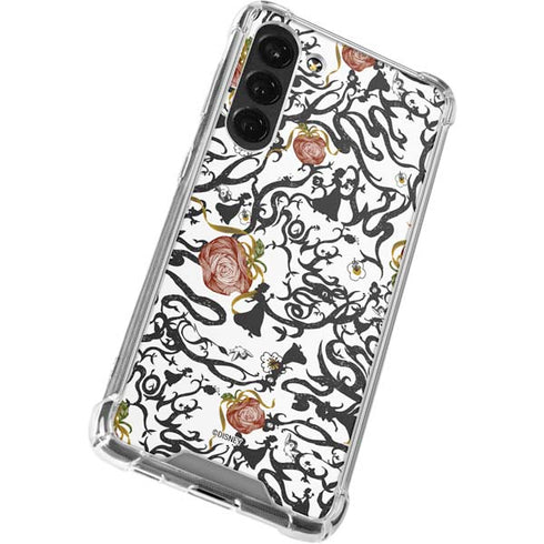 Disney Snow White Roses and Character Silhouette Galaxy S23 Plus Clear Case