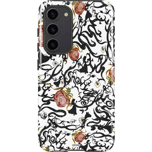 Disney Snow White Roses and Character Silhouette Galaxy S23 Plus Pro Case