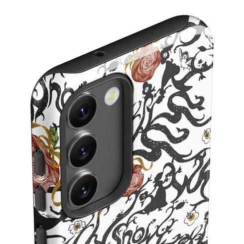 Disney Snow White Roses and Character Silhouette Galaxy S23 Plus Pro Case