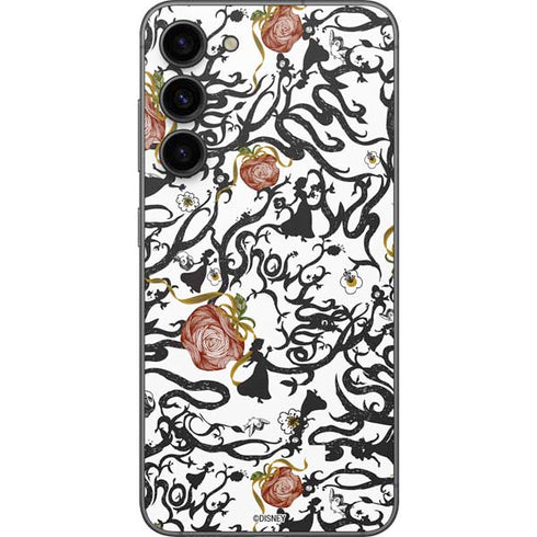 Disney Snow White Roses and Character Silhouette Galaxy S23 Plus Skin