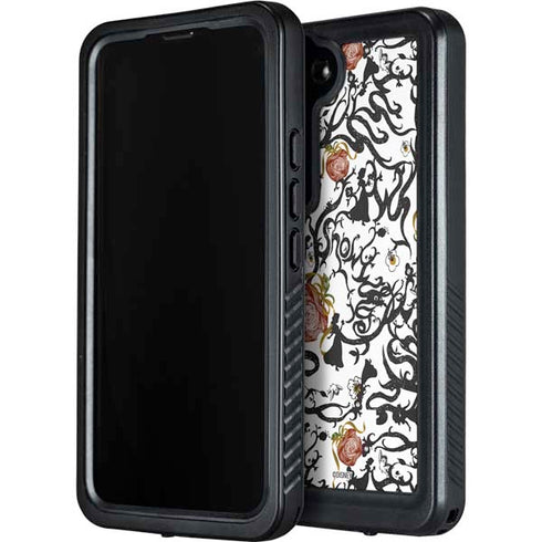 Disney Snow White Roses and Character Silhouette Galaxy S23 Plus Waterproof Case