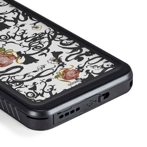 Disney Snow White Roses and Character Silhouette Galaxy S23 Waterproof Case