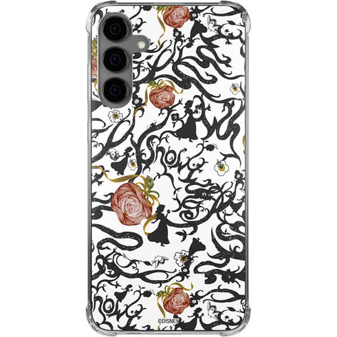 Disney Snow White Roses and Character Silhouette Galaxy S24 Plus Clear Case