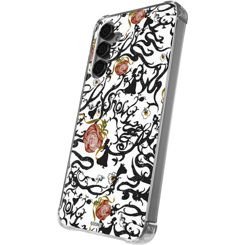 Disney Snow White Roses and Character Silhouette Galaxy S24 Plus Clear Case
