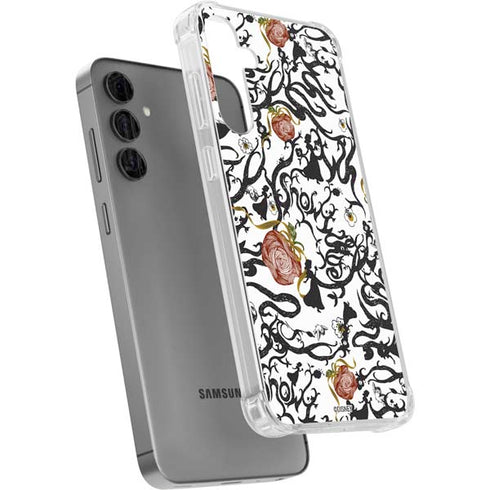 Disney Snow White Roses and Character Silhouette Galaxy S24 Plus Clear Case