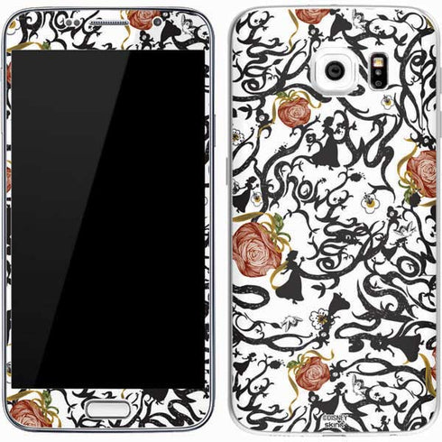Disney Snow White Roses and Character Silhouette Galaxy S7 Skin