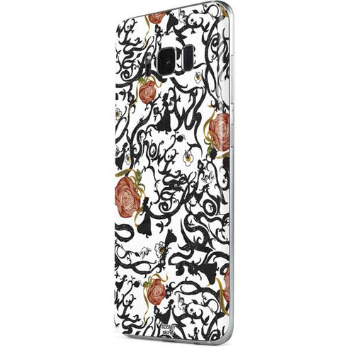 Disney Snow White Roses and Character Silhouette Galaxy S8 Plus Skin