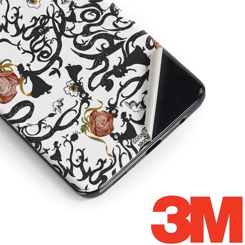 Disney Snow White Roses and Character Silhouette Galaxy S9 Plus Skin