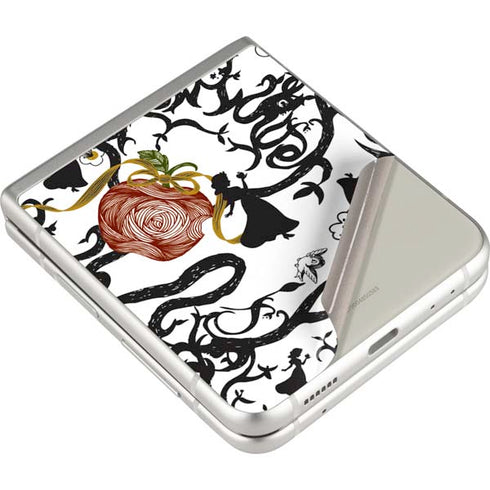 Disney Snow White Roses and Character Silhouette Galaxy Z Flip3 5G Skin