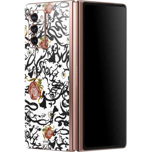 Disney Snow White Roses and Character Silhouette Galaxy Z Fold2 5G Skin
