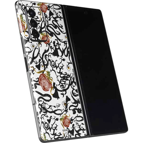 Disney Snow White Roses and Character Silhouette Galaxy Z Fold2 5G Skin