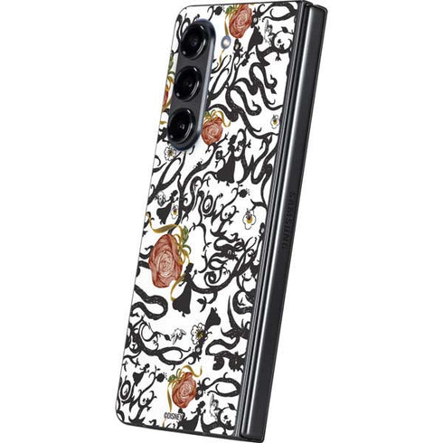 Disney Snow White Roses and Character Silhouette Galaxy Z Fold5 5G Skin