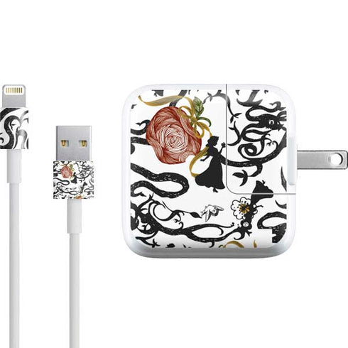 Disney Snow White Roses and Character Silhouette iPad Charger (10W USB) Skin