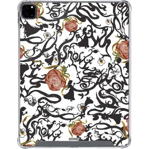 Disney Snow White Roses and Character Silhouette iPad Pro 12.9in (2020) Clear Case