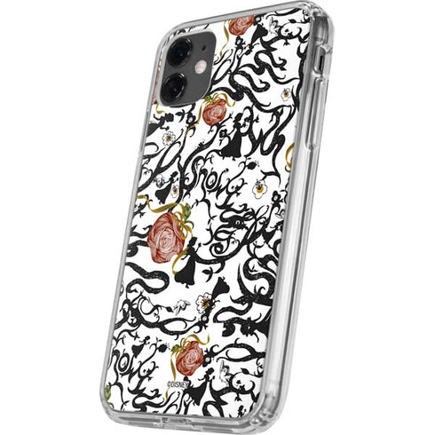 Disney Snow White Roses and Character Silhouette iPhone 11 Clear Case