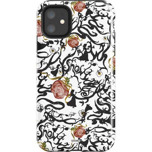 Disney Snow White Roses and Character Silhouette iPhone 11 Impact Case