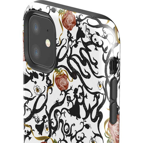 Disney Snow White Roses and Character Silhouette iPhone 11 Impact Case