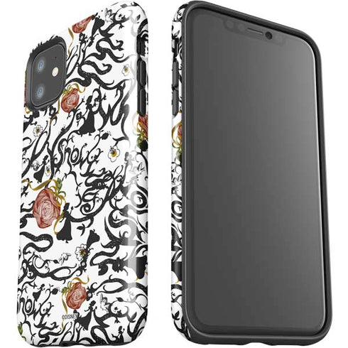 Disney Snow White Roses and Character Silhouette iPhone 11 Impact Case