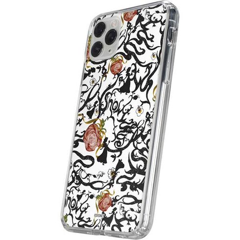 Disney Snow White Roses and Character Silhouette iPhone 11 Pro Clear Case