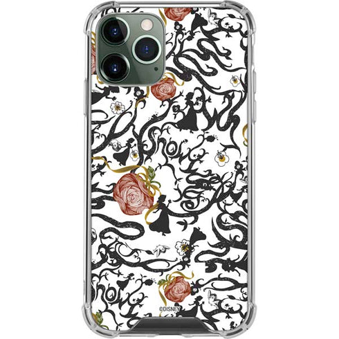 Disney Snow White Roses and Character Silhouette iPhone 11 Pro Max Clear Case